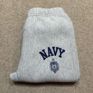 Vtg 80s US Navy Sweatpants Mens Medium Pro Weave Joggers Naval Academy Made USA